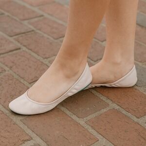 Tieks‎ Ballet Flats Womens 7 Blush Pink Leather Balletcore Comfort Shoes Preppy